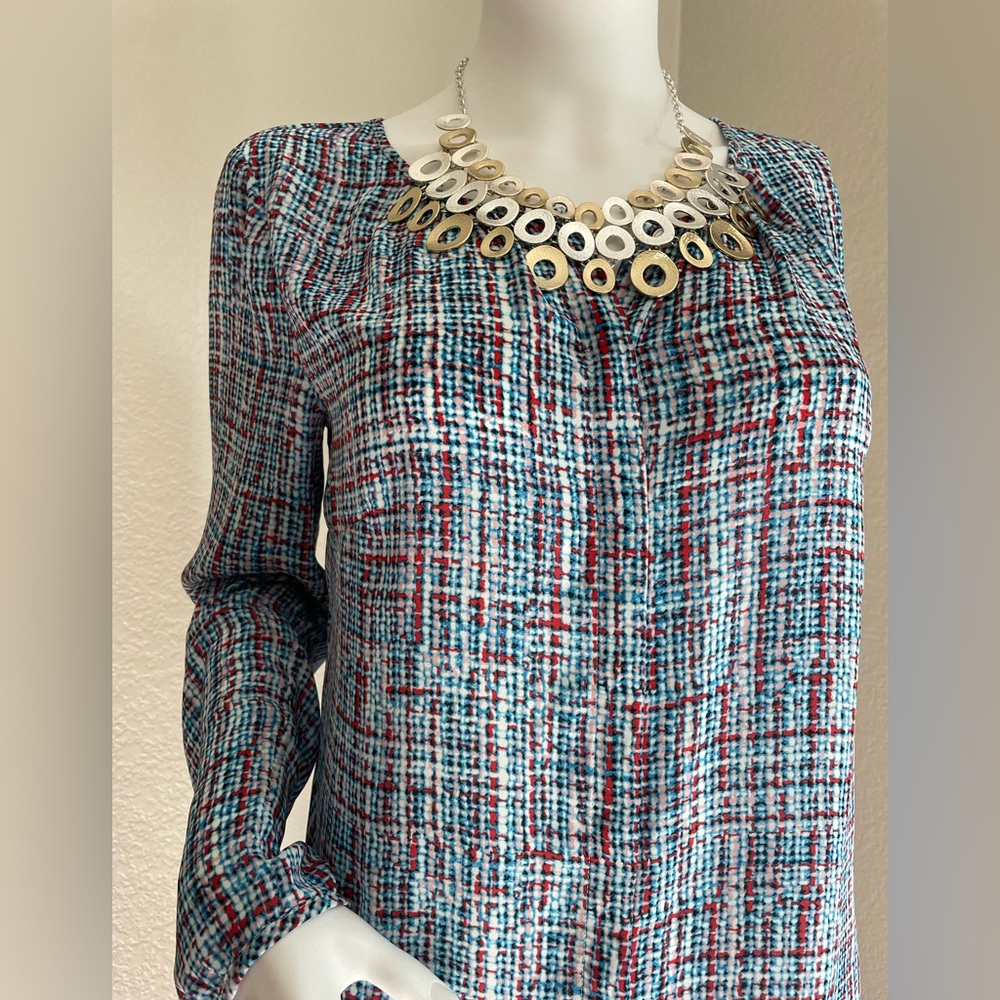 Talbots Button Down Blouse, Size Small. - image 1